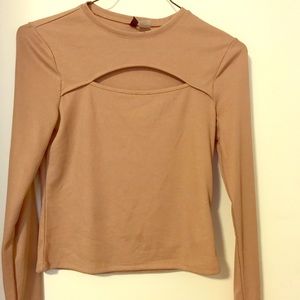 Cute cutout long sleeve